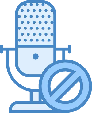 Muted Microphone Icon PNG image