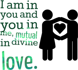 Mutual Divine Love Quote PNG image