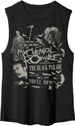 My Chemical Romance Black Parade Tank Top PNG image