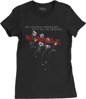 My Chemical Romance Friends T Shirt PNG image
