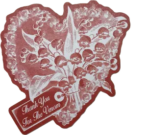 My Chemical Romance Venom Heart Sticker PNG image