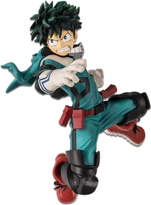 My Hero Academia Figurein Action Pose PNG image