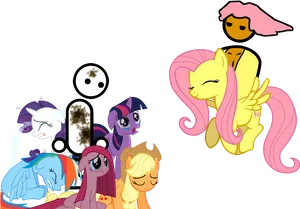 My Little Pony Characters Compilation PNG image