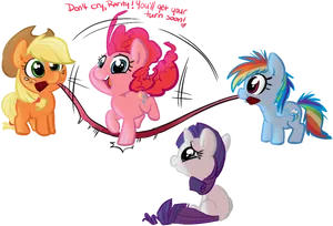 My Little Pony Friends Comforting Rarity PNG