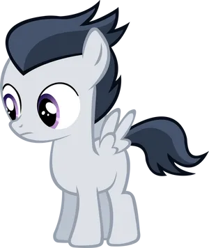 My Little Pony Gray Pegasus Character PNG image
