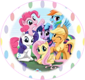 My Little Pony Group Celebration PNG