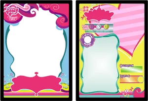 My Little Pony Invitation Cards PNG image