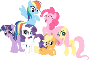 My Little Pony Main Characters PNG image