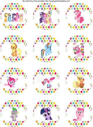 My Little Pony Printable Cupcake Toppers