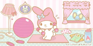 My Melody Playtime Cute Room Decor PNG image