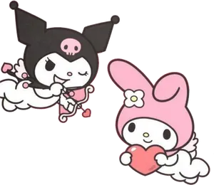 My Melodyand Kuromi Cute Characters PNG image