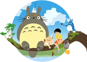 My Neighbor Totoro Characters Illustration PNG image