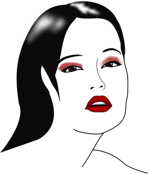 Mysterious Beautyin Shadow