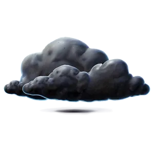 Mysterious Black Clouds PNG 17