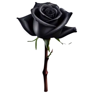 Mysterious Black Roses Png 2 PNG image