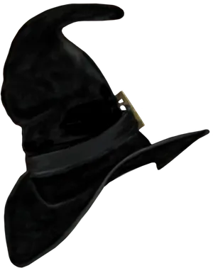 Mysterious Black Witch Hat PNG image