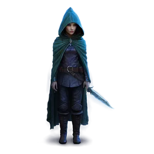 Mysterious Elf In Cloak PNG 05232024 PNG