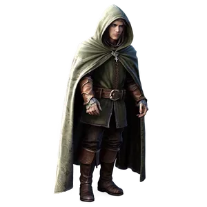 Mysterious Elf In Cloak PNG Fme