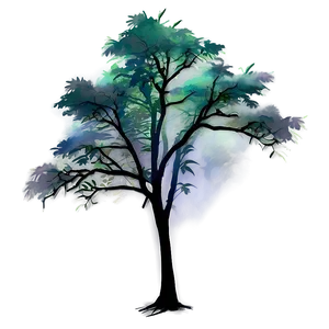 "mysterious Foggy Tree PNG" 1