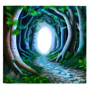 Mysterious Forest Path Png 06252024 PNG image