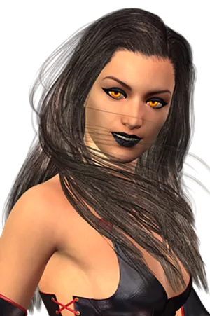 Mysterious Gothic Woman Portrait