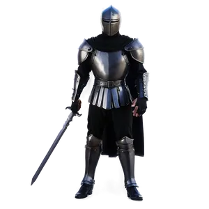 Mysterious Knight In Black Png 06272024 PNG image