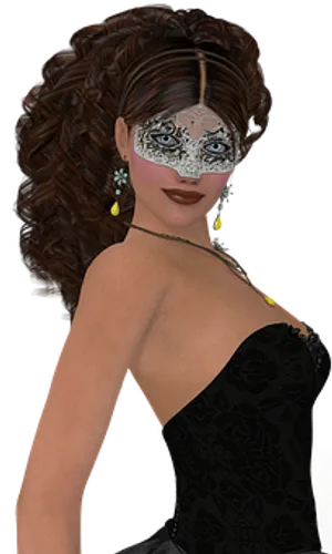 Mysterious Masquerade Woman