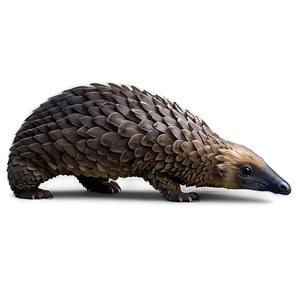 Mysterious Pangolin In The Shadows PNG 26
