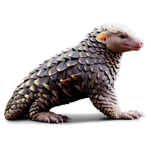 Mysterious Pangolin In The Shadows PNG 79