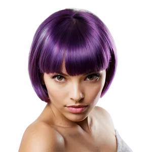 Mysterious Purple Haired Character Png 18 PNG image