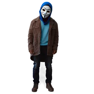 Mysterious Random Person With Mask Png Deg1 PNG image