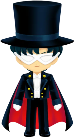 Mysterious Sailor Character PNG image