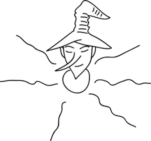 Mysterious Witch Silhouette