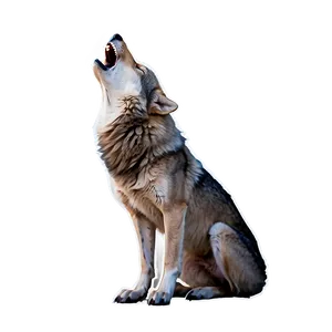 Mysterious Wolf Howl PNG 05062024