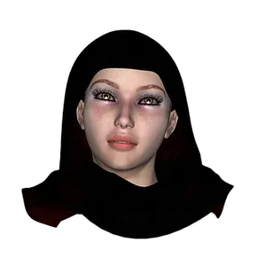Mysterious Woman Digital Portrait