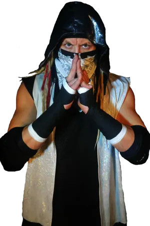 Mysterious_ Wrestler_in_ Hood_and_ Bandana PNG