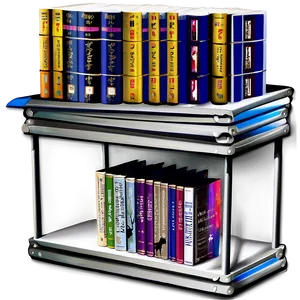 Mystery Books On Shelf PNG 14
