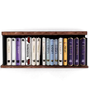 Mystery Books On Shelf PNG Yij