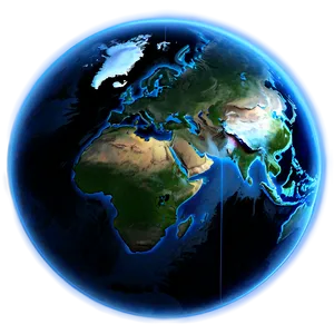 Mystic Blue Planet Vision PNG Baa