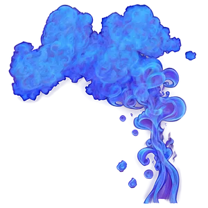 Mystic Blue Smoke PNG Een99