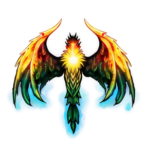 Mystic Phoenix Design Png Jny88 PNG image