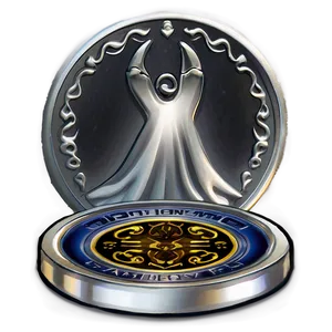 Mystic Silver Coin Image PNG 96