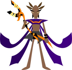 Mystical_ Anubis_ Priest_ Animation_ Character PNG image