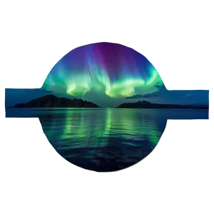 Mystical Aurora Over Ocean PNG 06202024 PNG