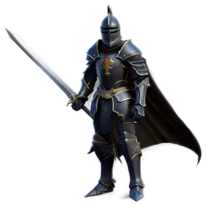 Mystical Black Knight PNG 06272024