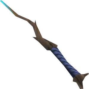 Mystical_ Blue_ Wrapped_ Wand PNG