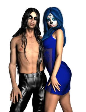 Mystical_ Couple_ Fantasy_ Render