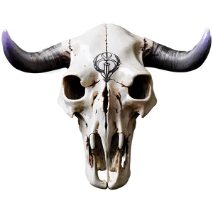 Mystical Cow Skull PNG Baq