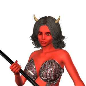 Mystical_ Demoness_ Portrait