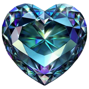 Mystical Diamond Heart Fantasy PNG 29 PNG